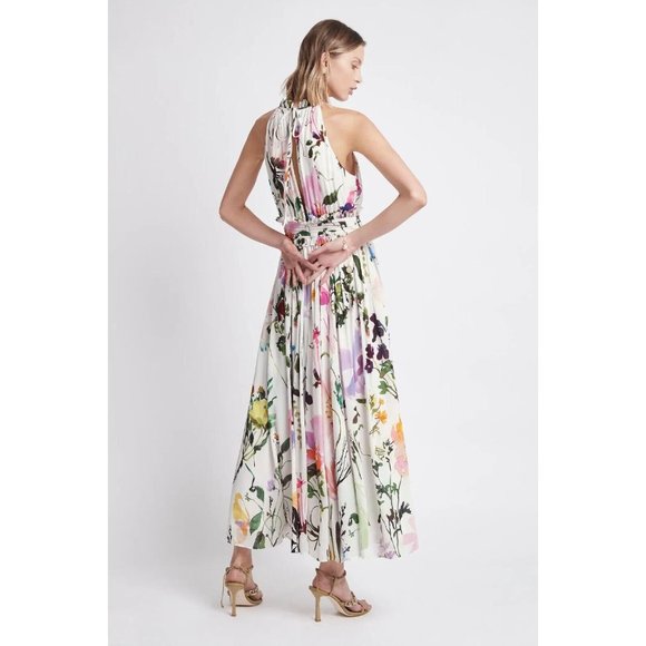 BNWT Aje Introspect High Neck Midi Dress - Size AU 4 / US 0 - Picture 3 of 14